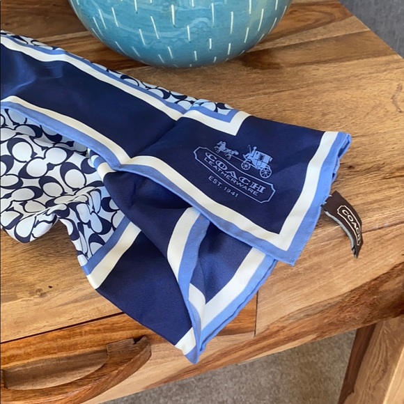 Coach Silk Scarf - Picture 3 of 7